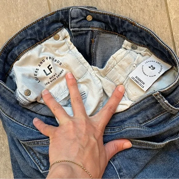 Lovers and Friends Revolve Ricky Medium Wash Distressed 29 - Picture 7 of 7